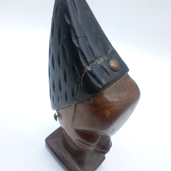 African Wooden Bust of Woman -Tikar - Picture 11 of 11